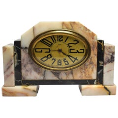 Vintage 1930s Art Deco French Clock by Dep