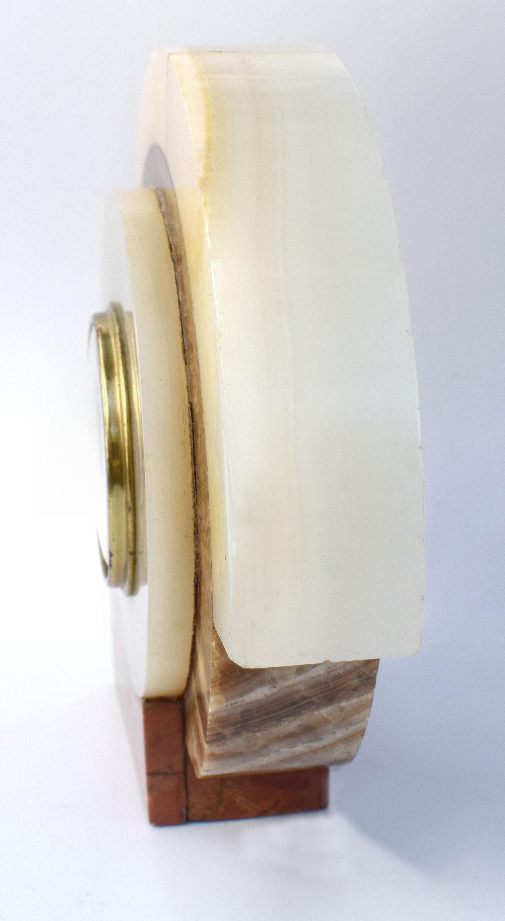 Art Deco French Marble Clock by Dep, c1930s  2