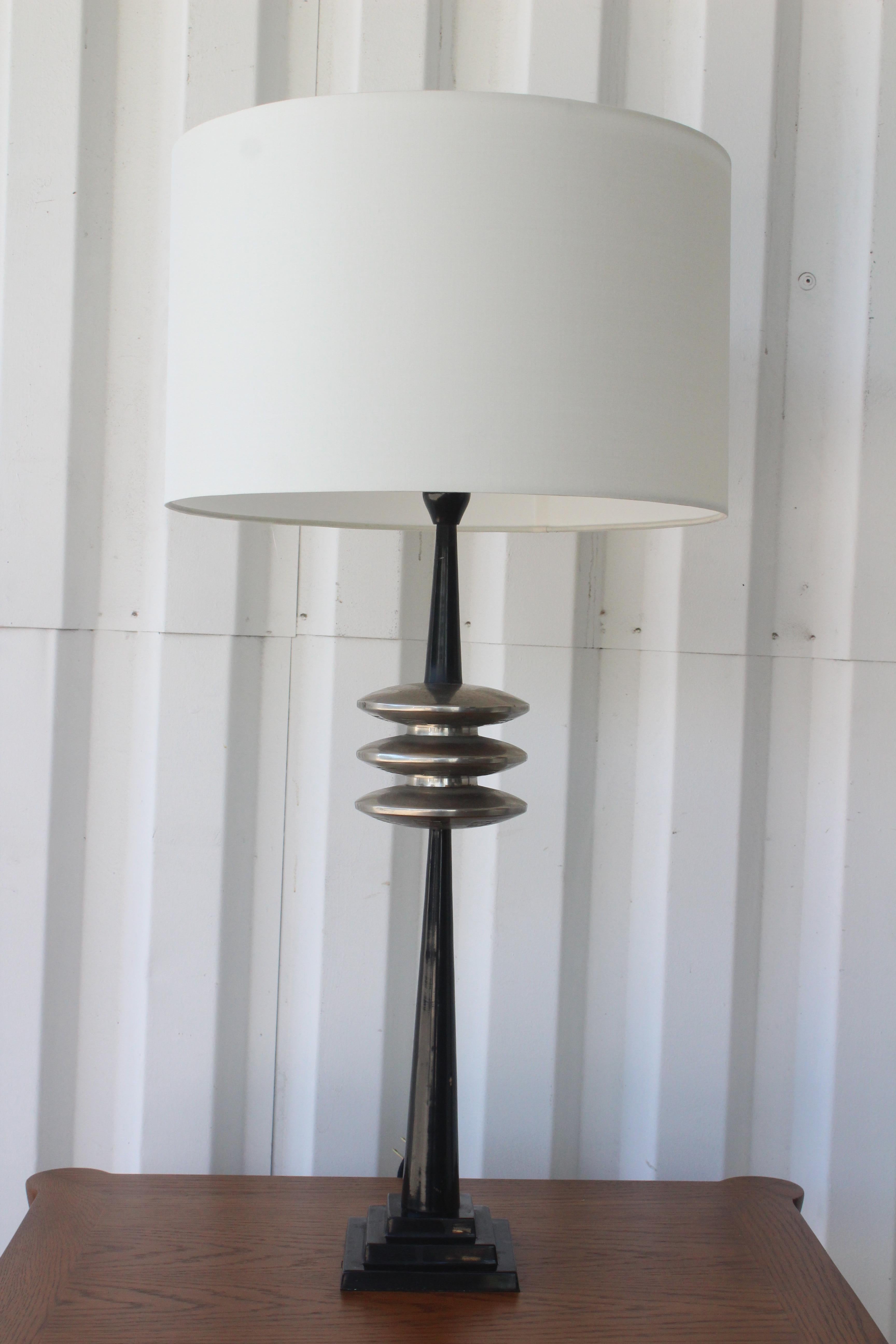 1930s Art Deco French Table Lamp 9