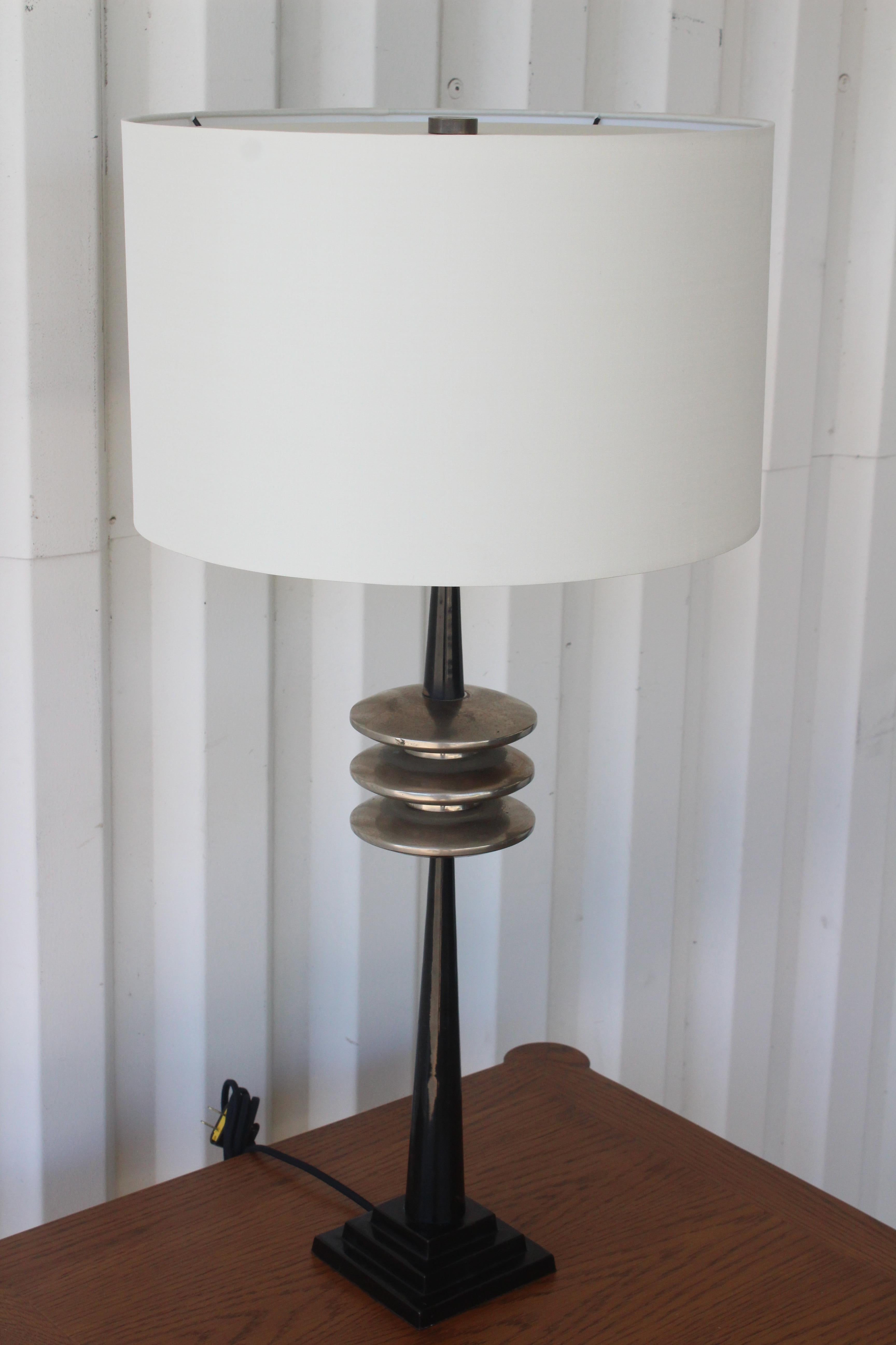 1930s Art Deco French Table Lamp 10
