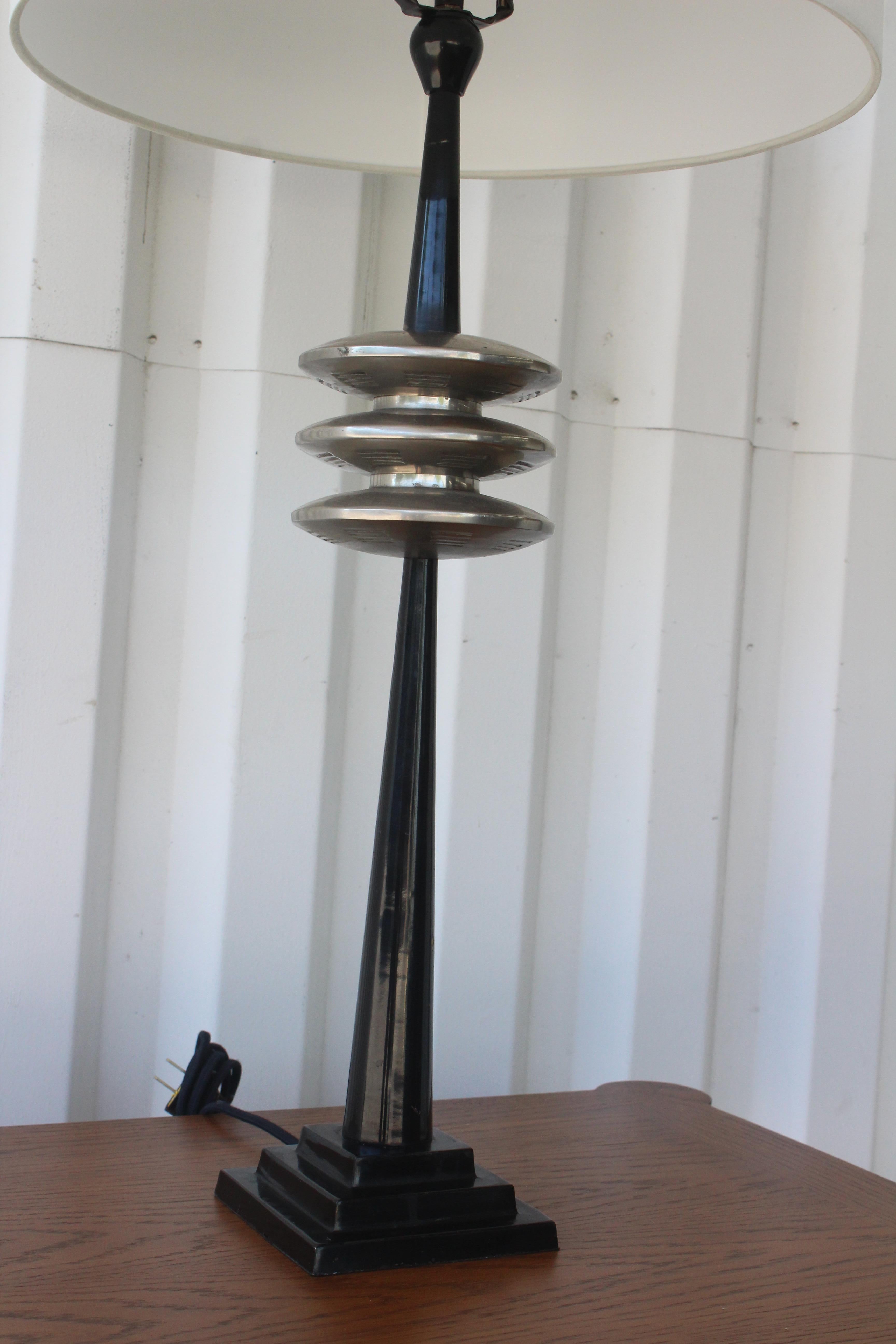 1930s Art Deco French Table Lamp 12