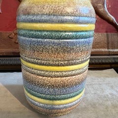 1930s Art Deco Futurist Ceramic Vase by Ceramiche di Albisola