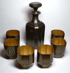 1930s Art Deco Glass Decanter Set