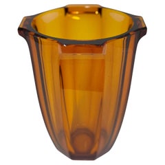 Vaso in vetro Art Deco del 1930 di Rudolf Schrötter - Vetreria Inwald, (CZ)