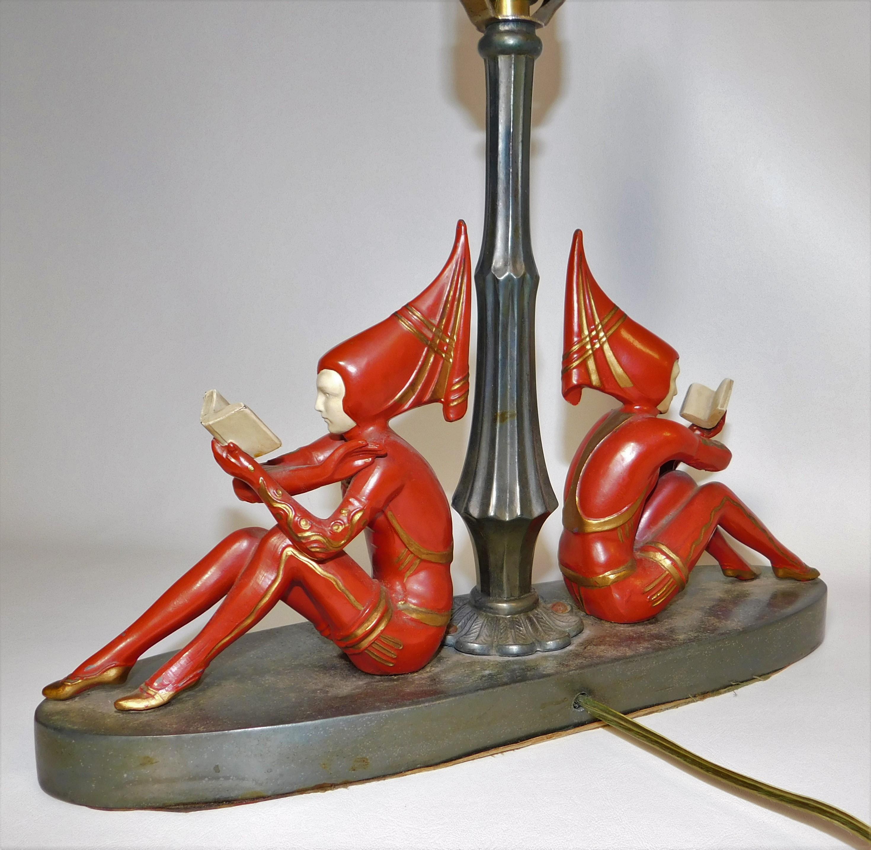 art deco pixie lamp