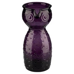 1930s Art Deco Hyacinth Vase in Colored Glass