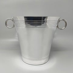 1930s Art Deco Ice Bucket by Udner in Silver Plated.Made in France
