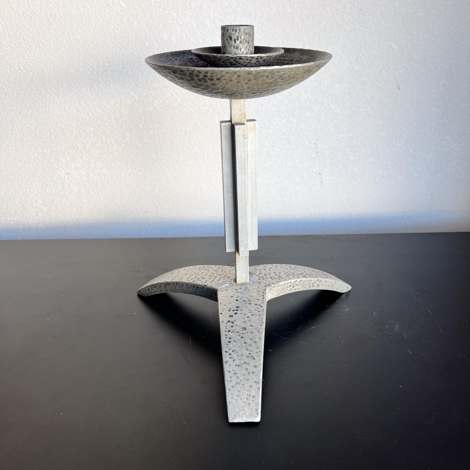 1930s Art Deco Inspired Candle Holder Tripod Base In Good Condition For Sale In Chula Vista, CA