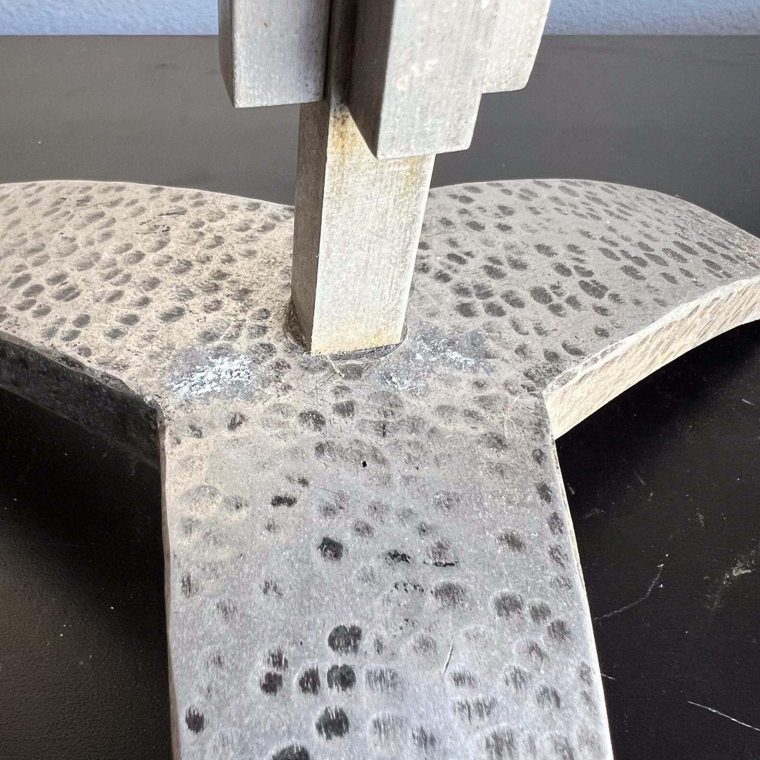 Aluminum 1930s Art Deco Inspired Candle Holder Tripod Base For Sale