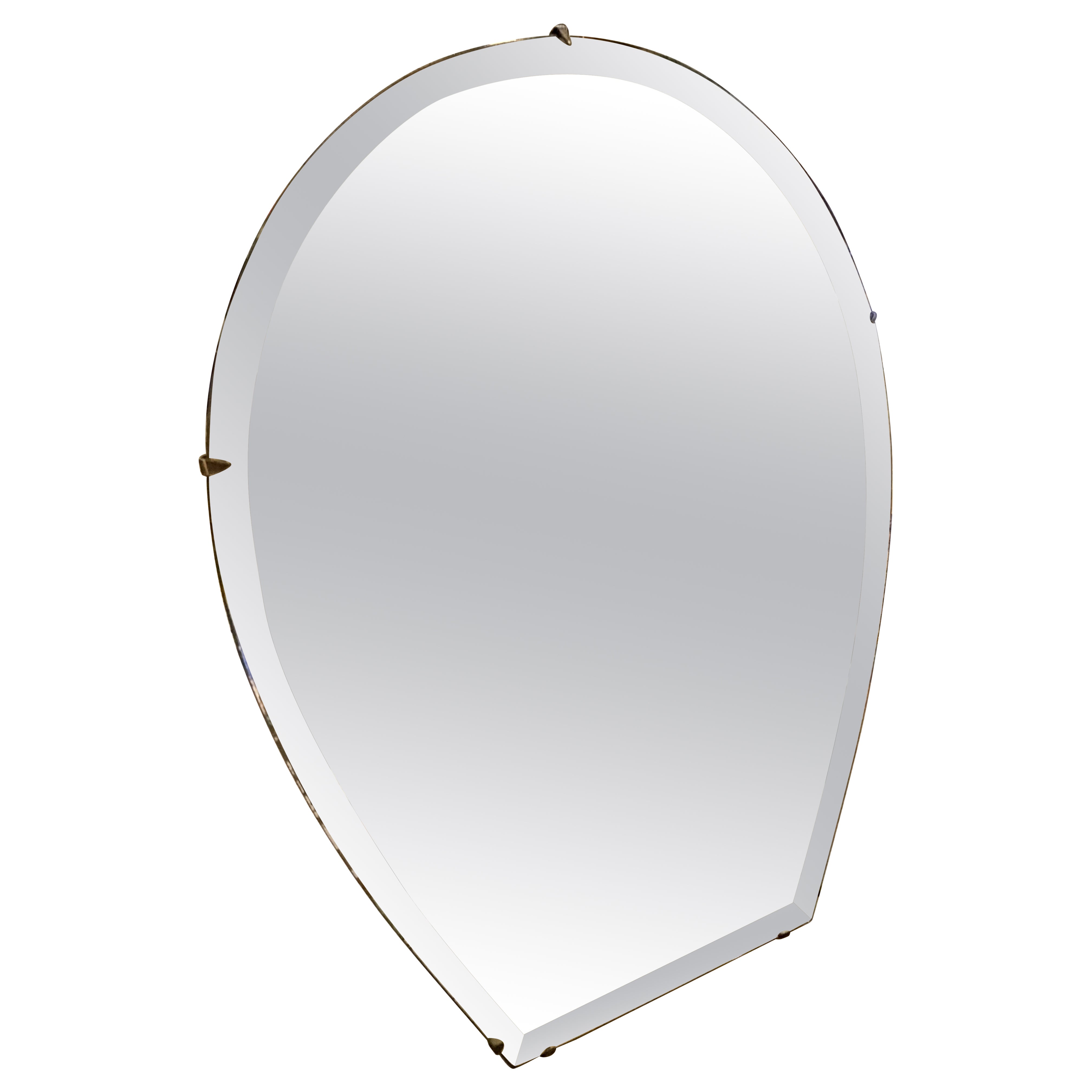 1930s Art Deco Italian Table Mirror by Luigi Fontana