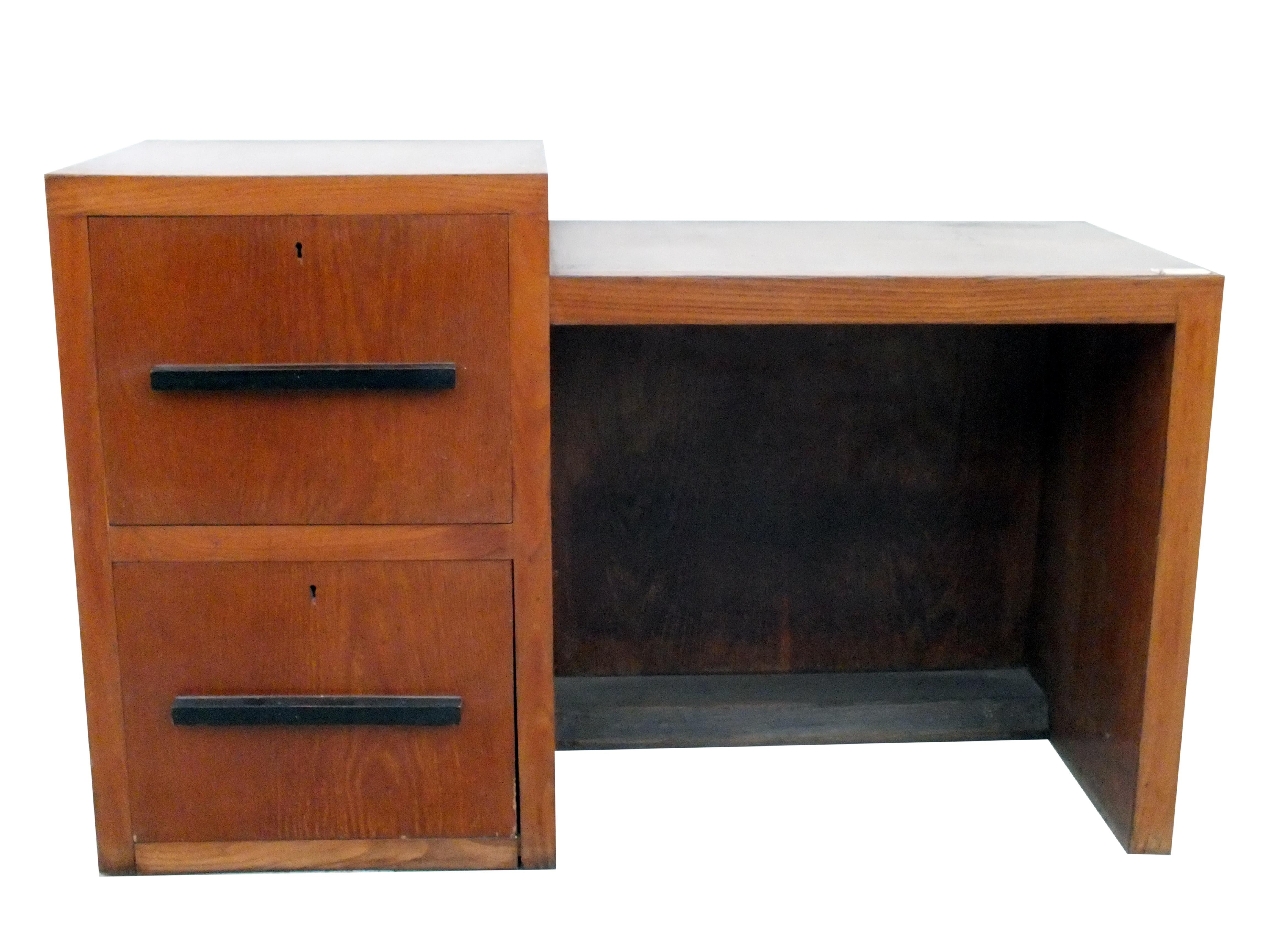 1930s Art Deco Italy in the Manner Pagano Attributed Writing Desk For Sale 5