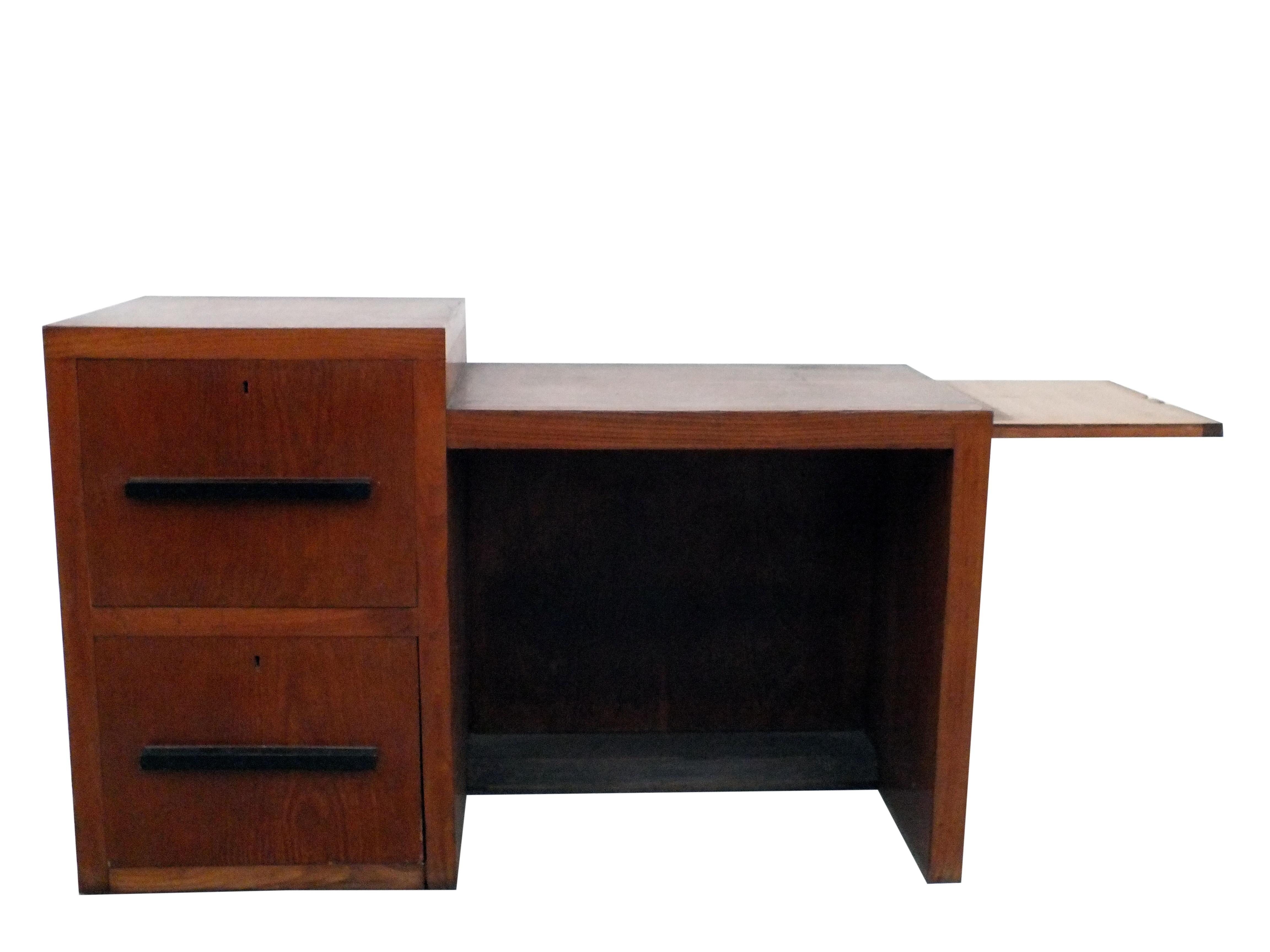 1930s Art Deco Italy in the Manner Pagano Attributed Writing Desk For Sale 2