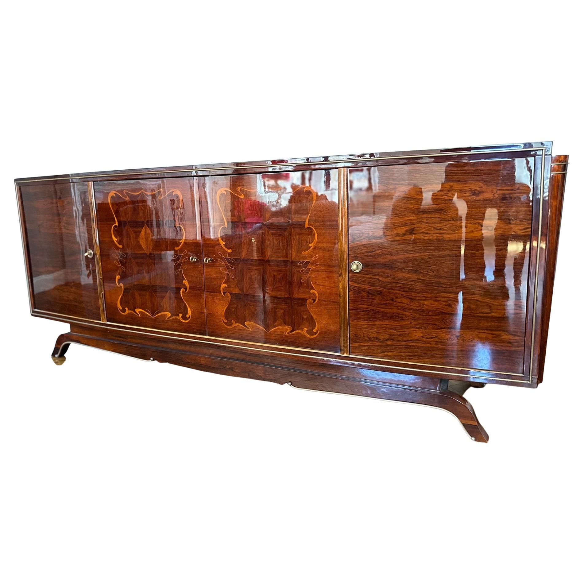 1930er Jahre Art Deco Jules Leleu Buffet-Sideboard, 1930-1940 im Angebot