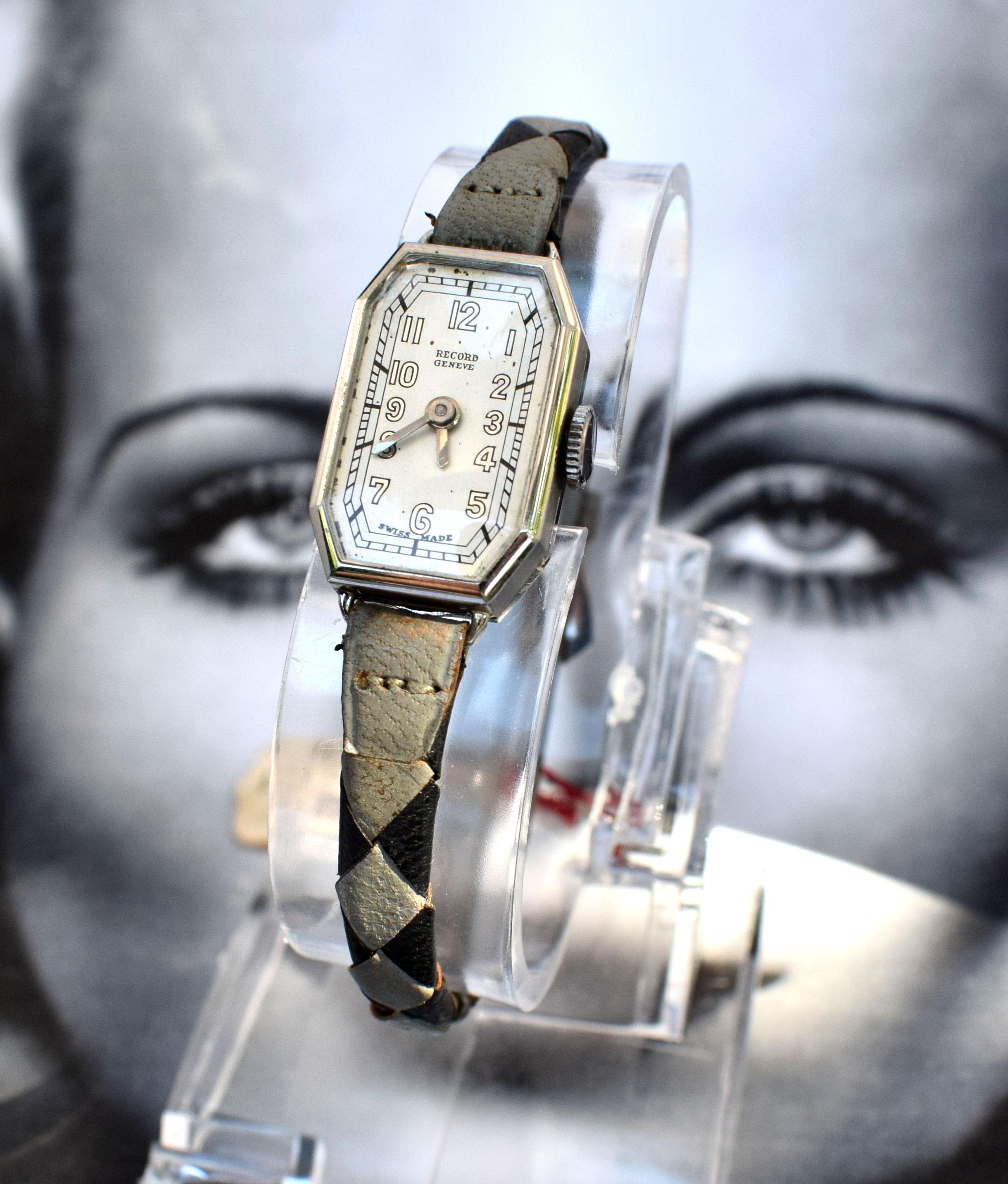 Women's 1930s Art Deco Ladies Watch / Old New Stock, Never Worn