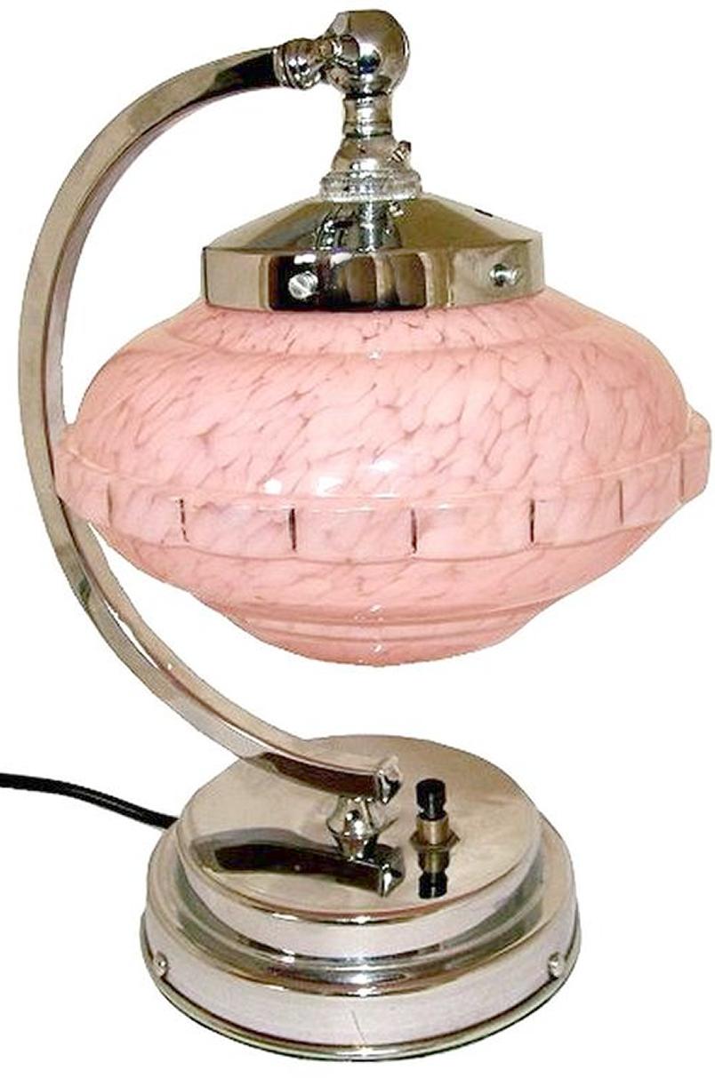 art deco moon lamp