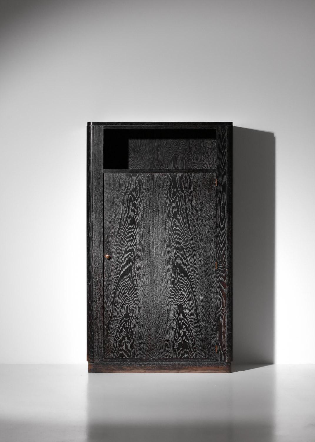 1930er Jahre Art Deco Schrank aus gekalktem Holz, Francisque Chaleyssin zugeschrieben im Angebot 7
