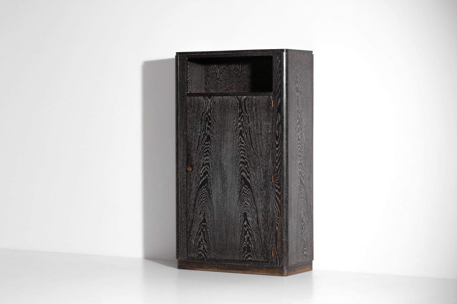 1930er Jahre Art Deco Schrank aus gekalktem Holz, Francisque Chaleyssin zugeschrieben im Angebot 10
