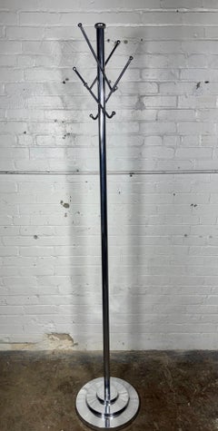 Perchero cromado Art Decó/ Edad de la Máquina de 1930, Joseph Hoffmann para Howell