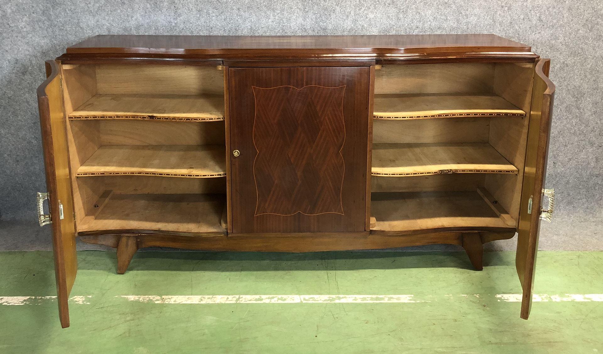 French 1930s Art Deco Mahogany Sideboard For Sale