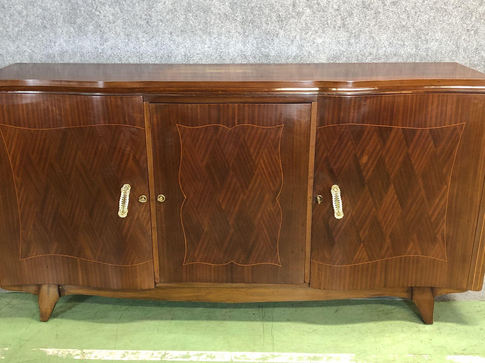 Mid-20th Century 1930s Art Deco Mahogany Sideboard For Sale