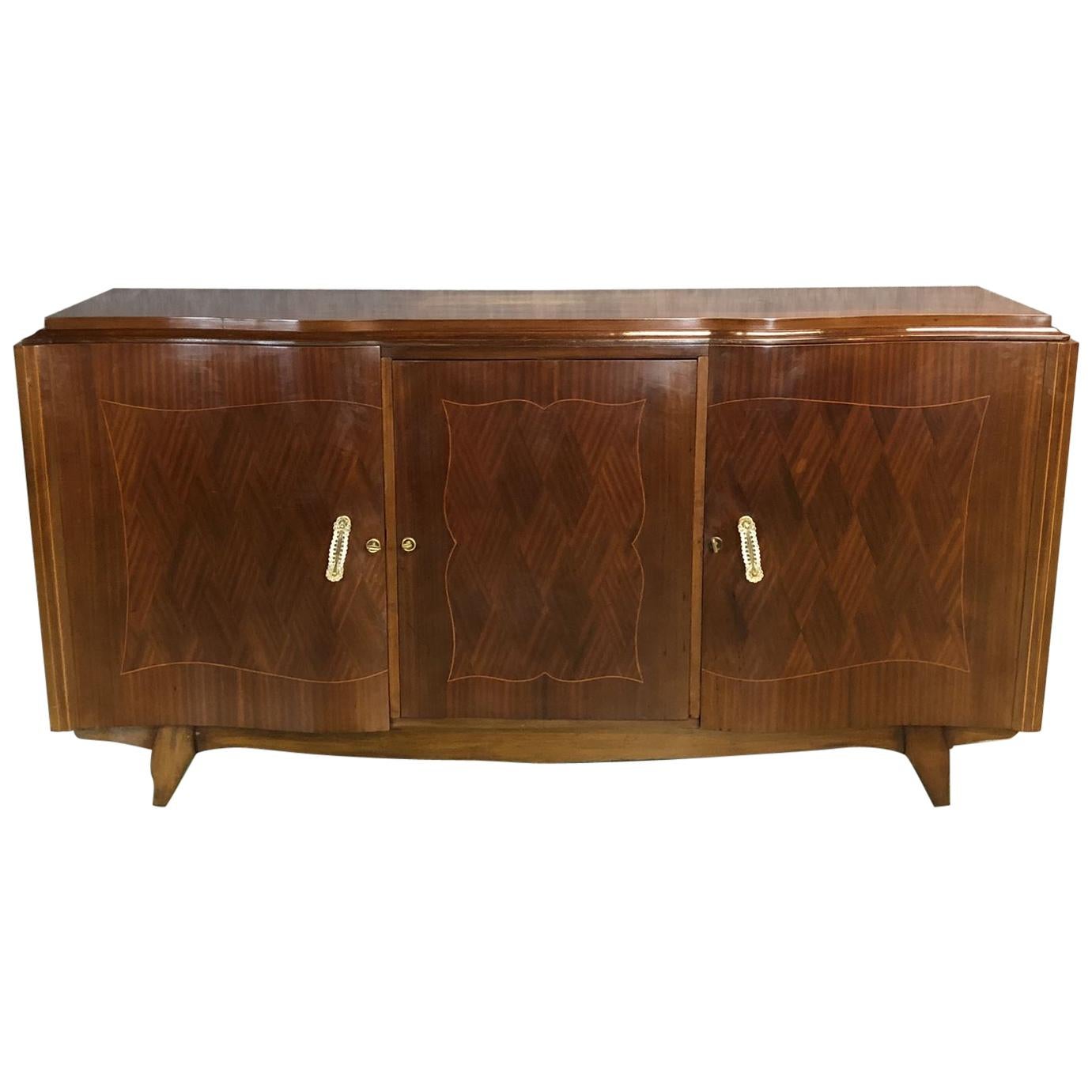 1930s Art Deco Mahogany Sideboard For Sale