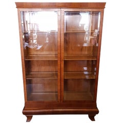 1930s Art Deco Mahogany Veneered Vitrine