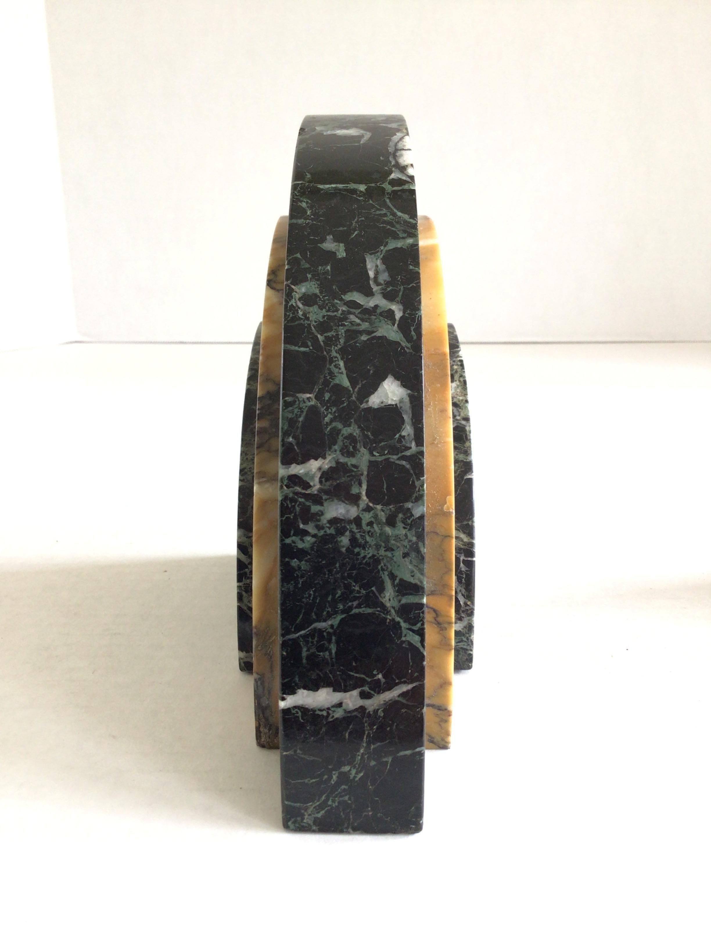 1930s Art Deco Marble Bookends For Sale 1
