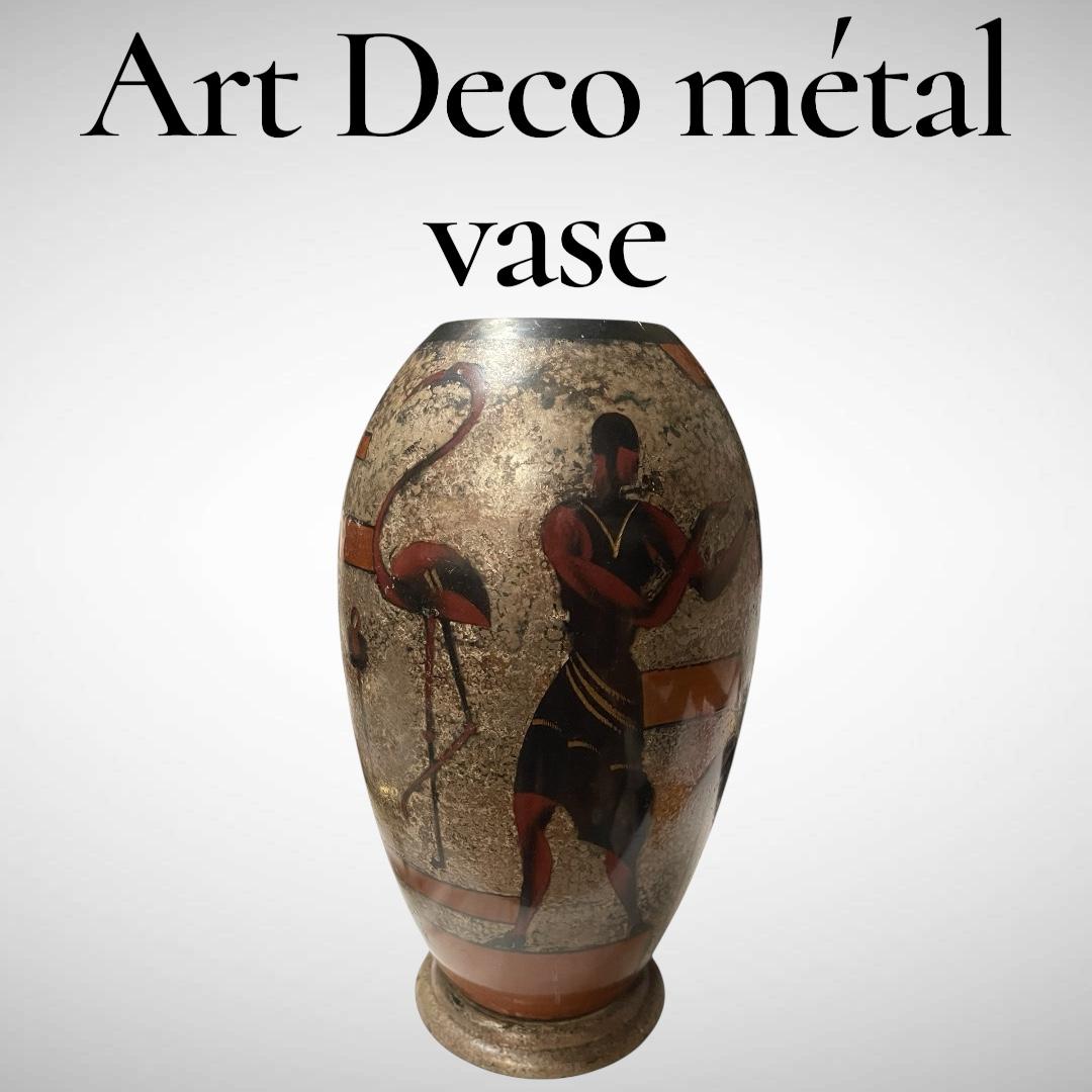 Vaso in metallo Art Deco del 1930 di WMF in vendita 4