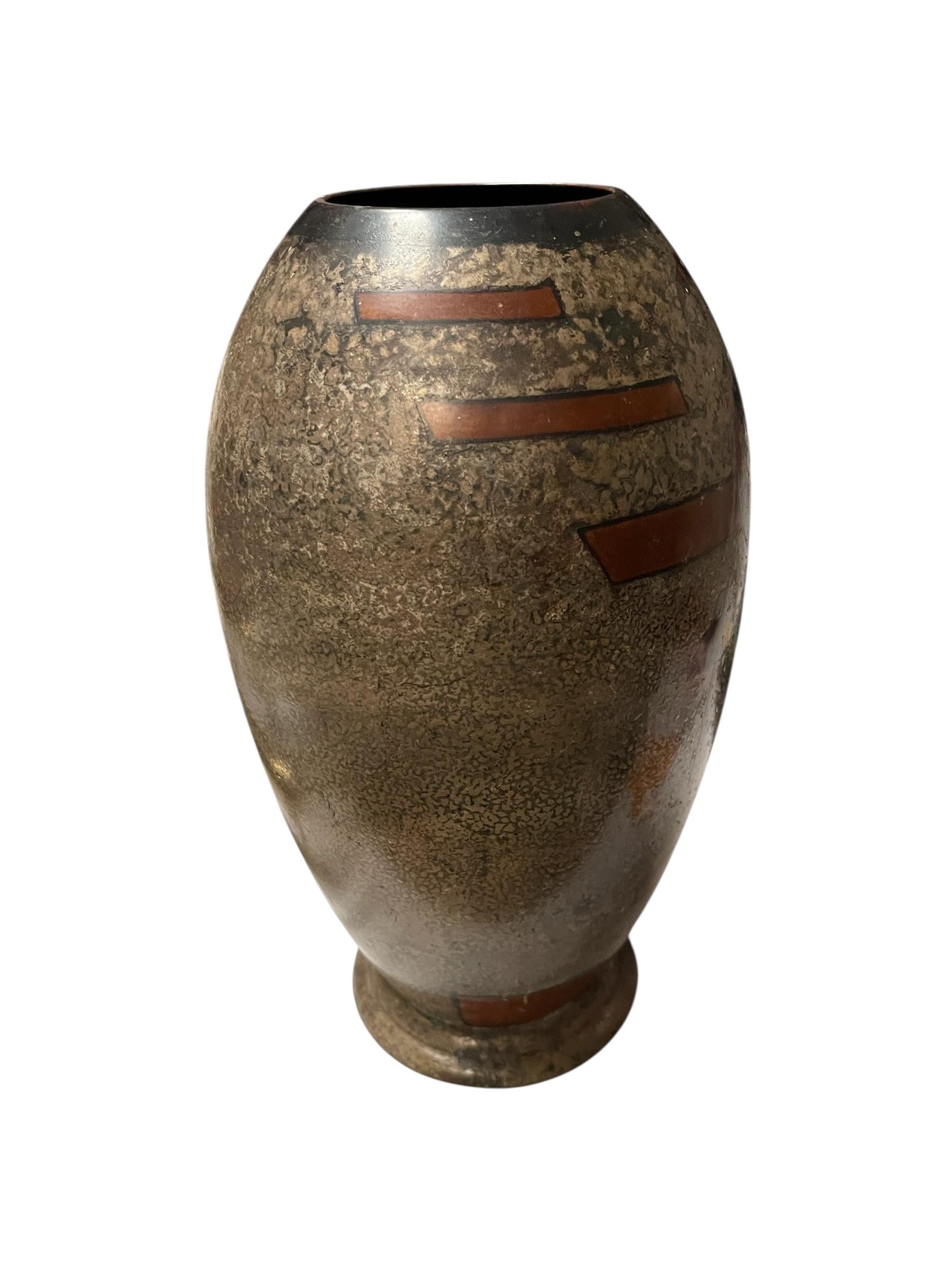 Vaso in metallo Art Deco del 1930 di WMF In condizioni buone in vendita a Bois-Colombes, FR