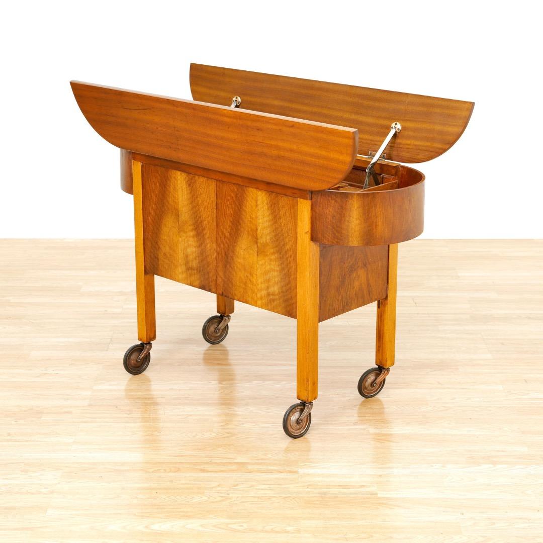 1930s Art Deco Metamorphic Cocktail Wagon Bar Cart by Besway Art Decó en venta
