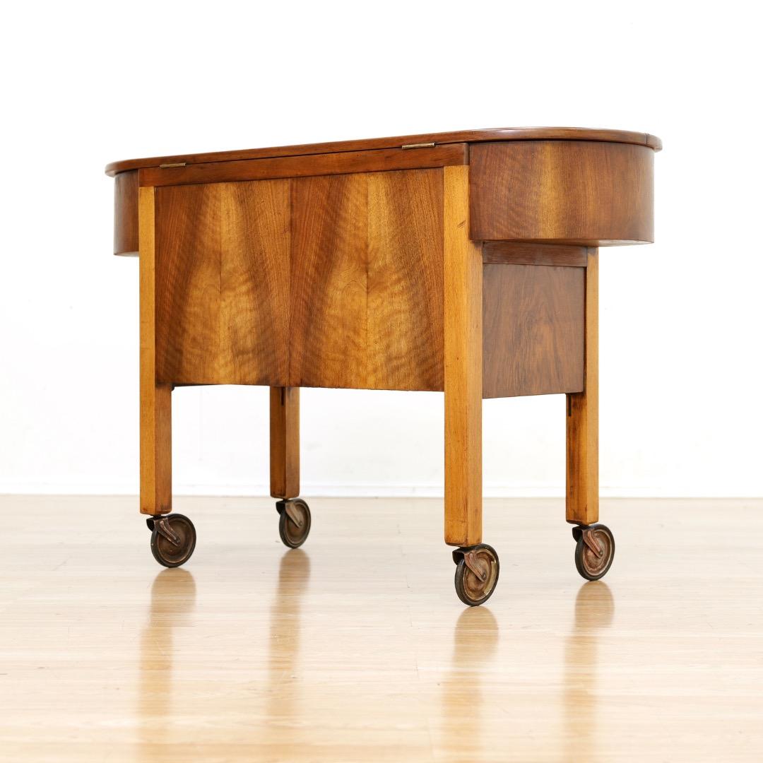 1930s Art Deco Metamorphic Cocktail Wagon Bar Cart by Besway en venta 1