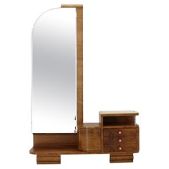 1930s Art Deco Mirror Cabinet , Czechoslovakia