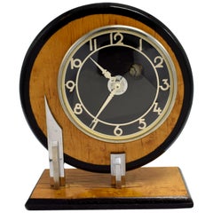 1930s Art Deco Modernist English Clock