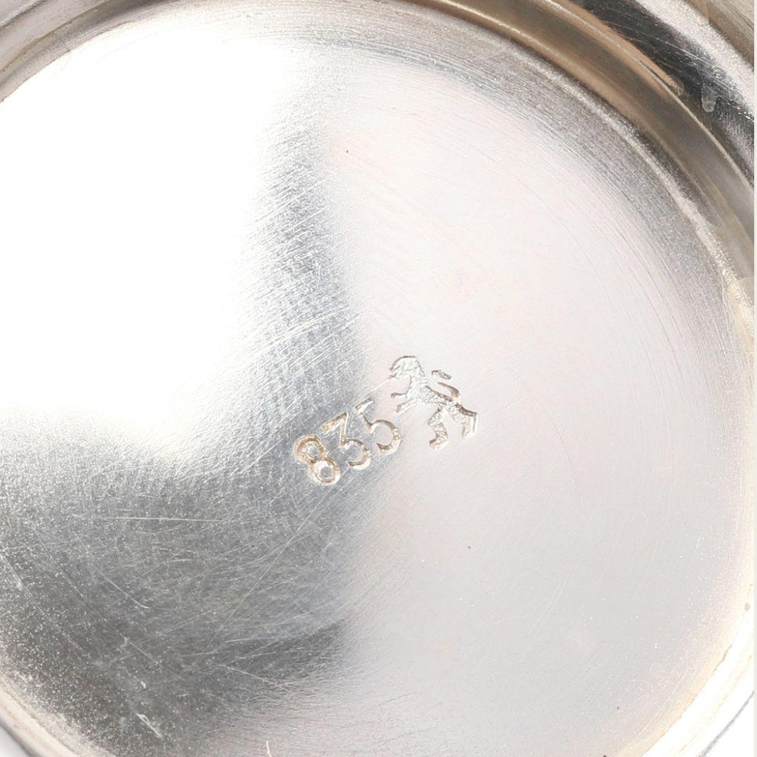 Argent 1930s Art Deco Nickel Silver Three Piece Sugar Bowl, Milk Verser and Tray en vente