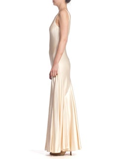 1990S 1930'S Art Deco Old Hollywood Style Bias Cut Vintage Bridal Gown