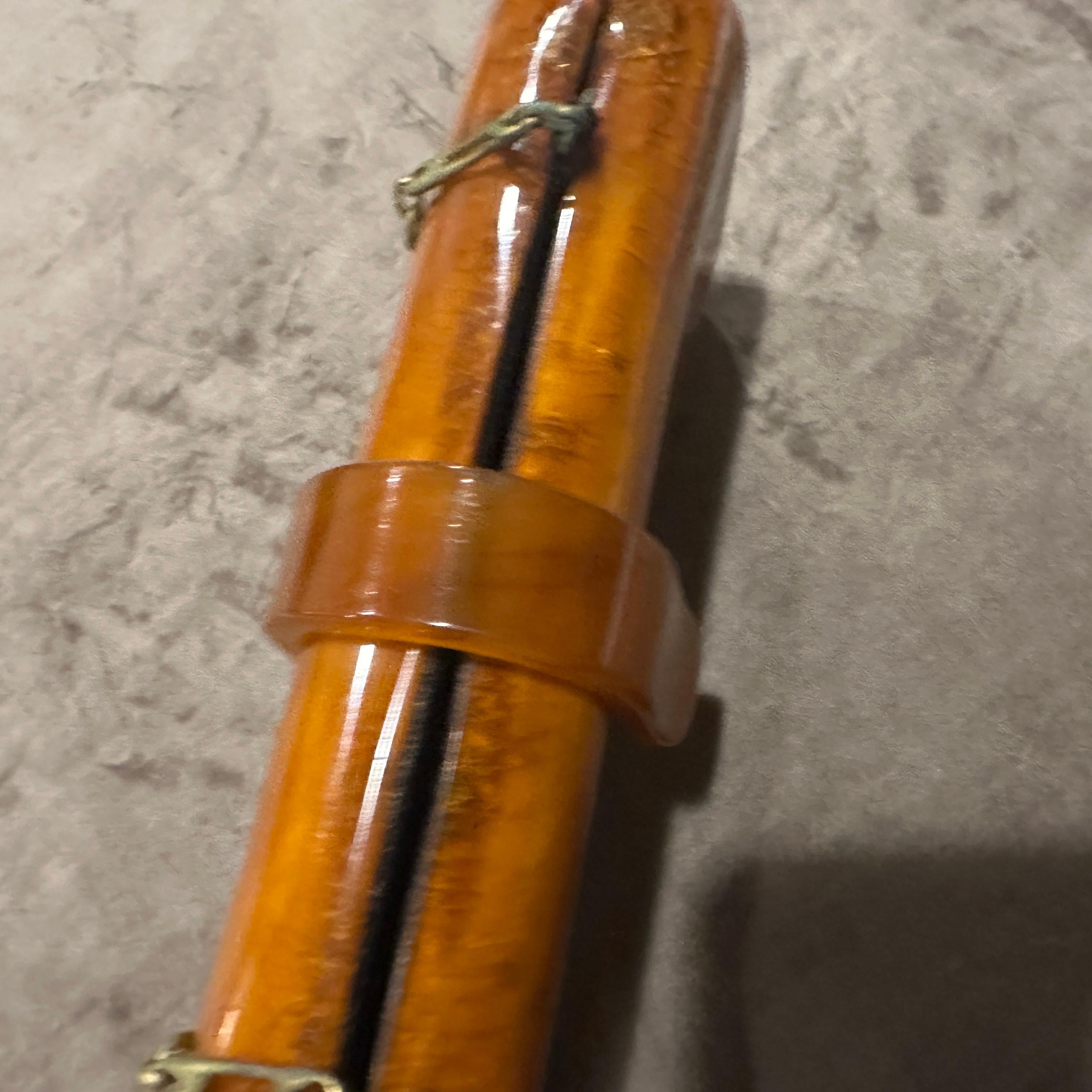 1930s Art Deco Orange Amber Bakelite Evening Shoulder Bag 6