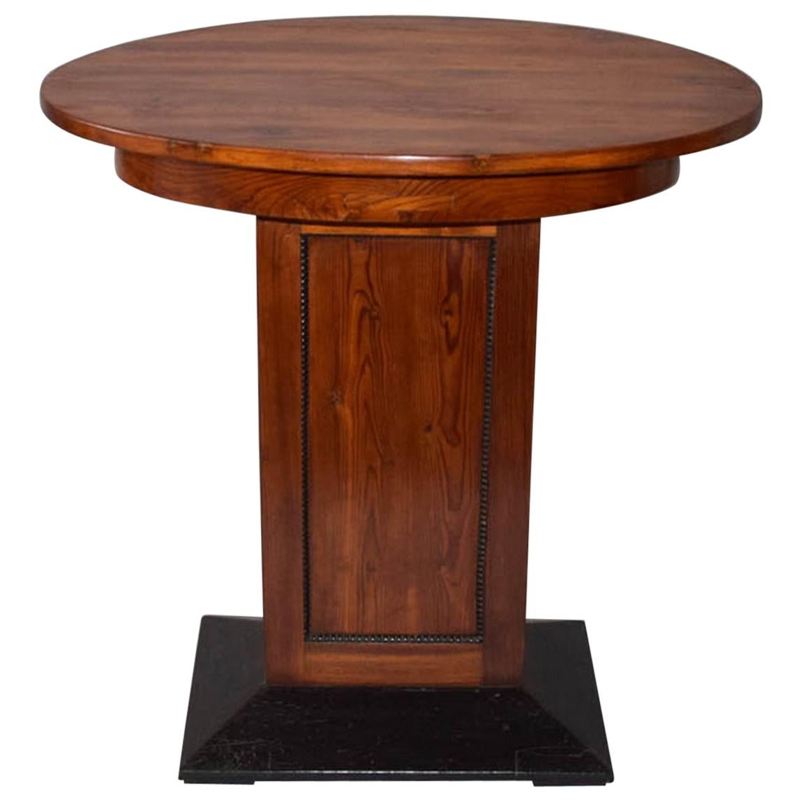1930s Art Deco Oval Coffee Table