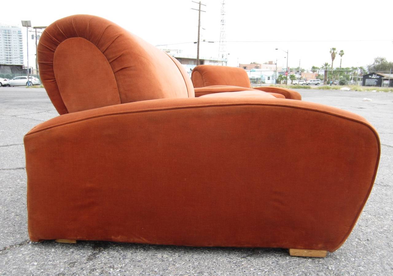 Art Deco Paul Frankl Lounge Chair and Sofa Set In Fair Condition In Las Vegas, NV
