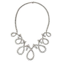 Collana di diamanti in platino Art Deco degli anni '30 di Pierre Sterlé