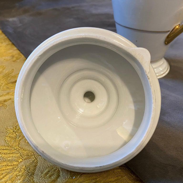 1930s Art Deco Porcelain German Coffee Pot In Good Condition In Catania, Sicilia
