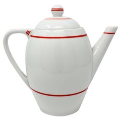 Vintage 1930s Art Deco Porcelain Haas & Czjzek Teapot