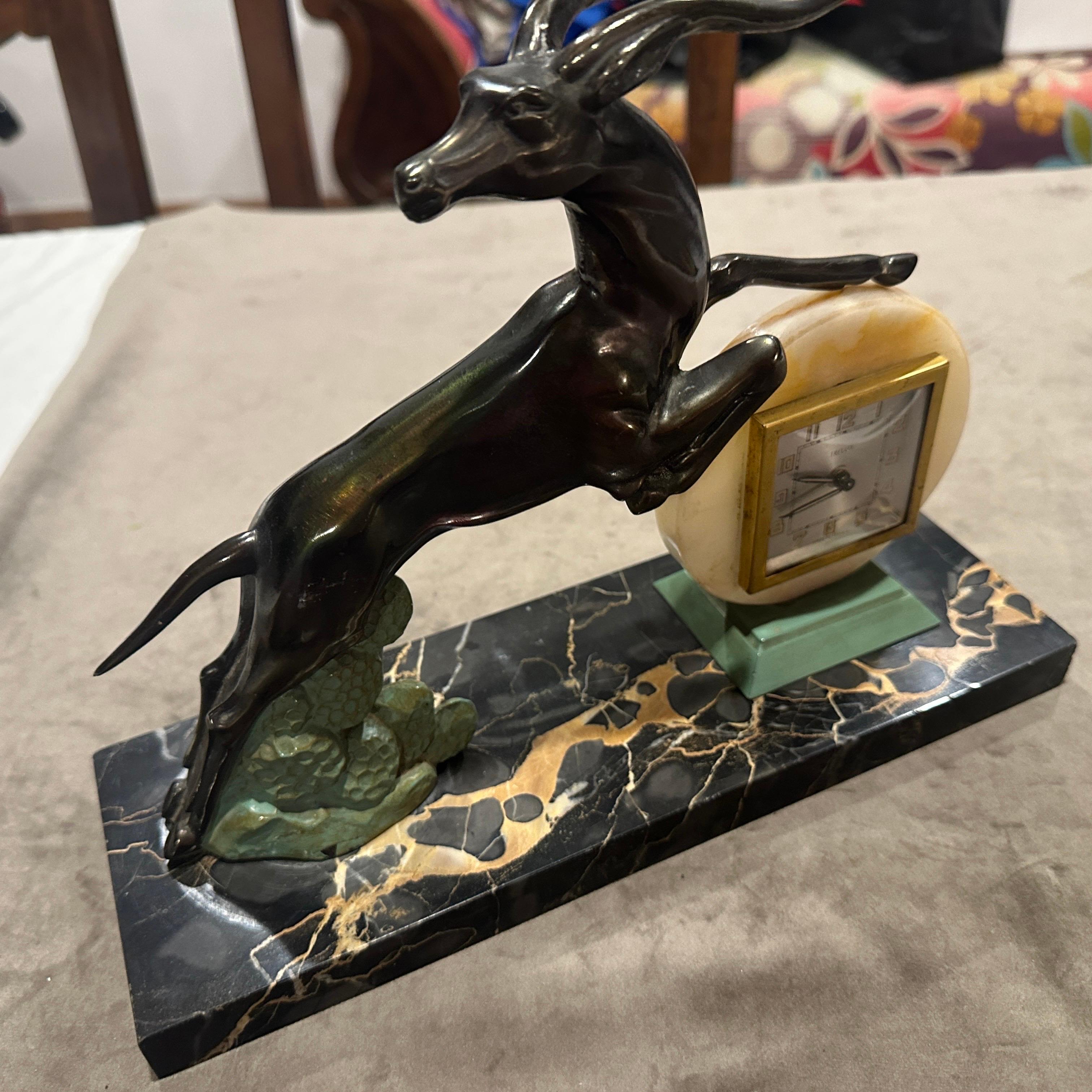 Exquisito Reloj de Sobremesa Art Decó 