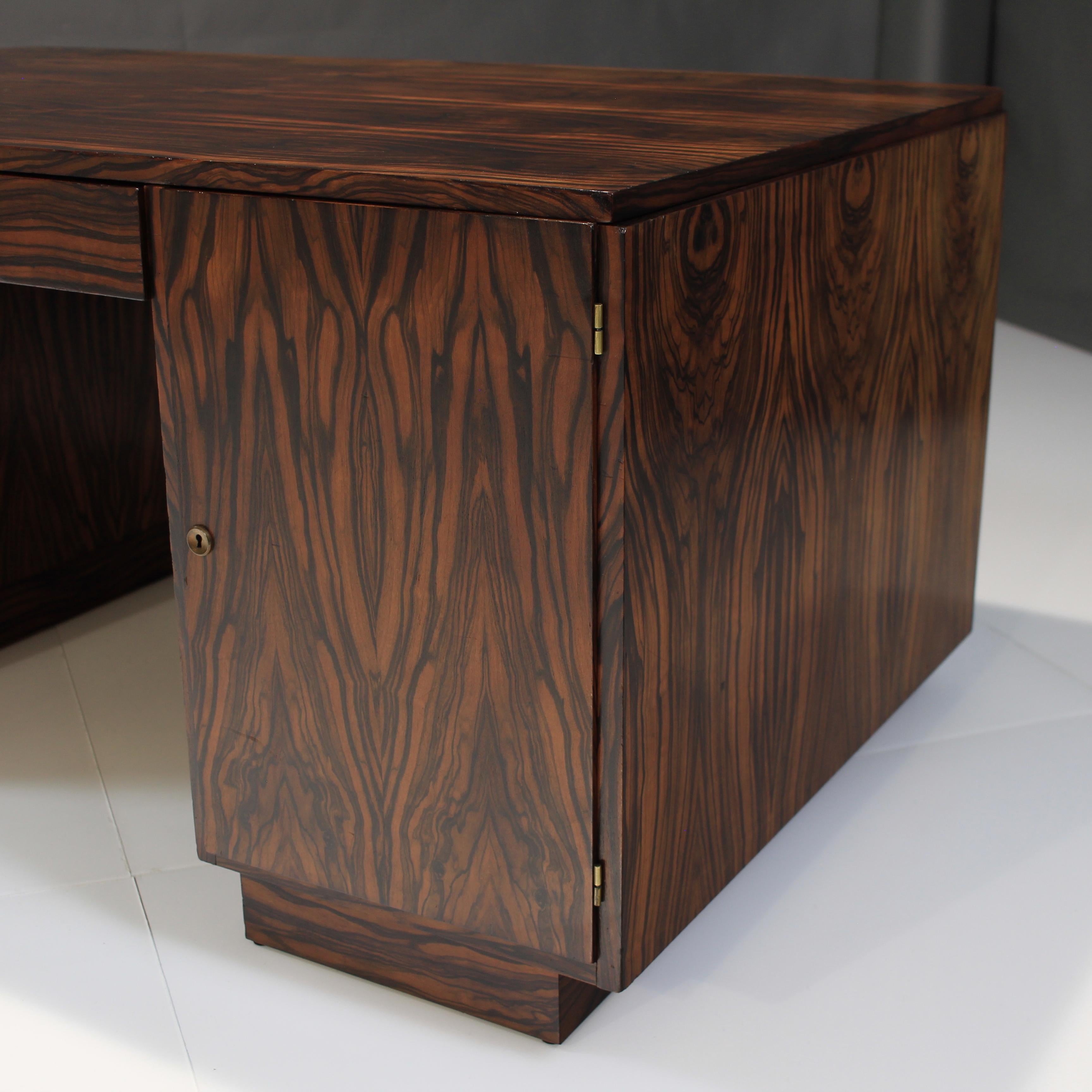 1930s Art Deco Rosewood Desk 14