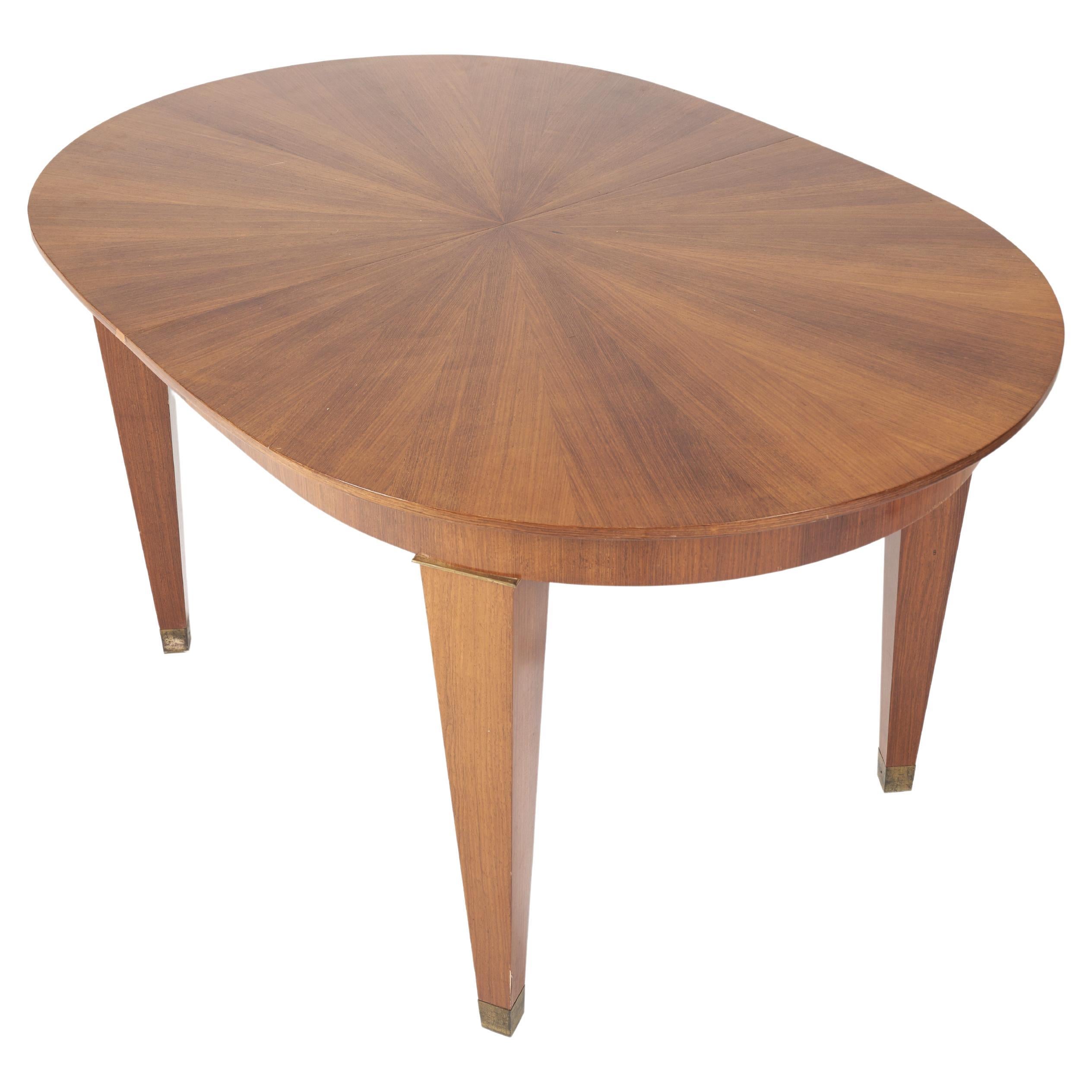Art Deco Dining Table in Cuban Mahogany, circa 1930 For Sale at 1stDibs