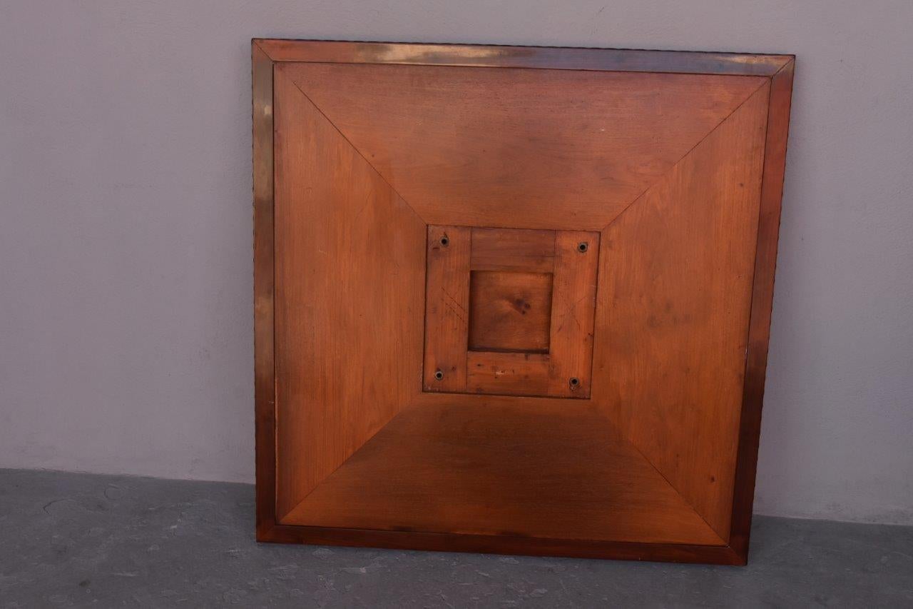 1930s Art Deco Rosewood Square Pedestal Table For Sale 6