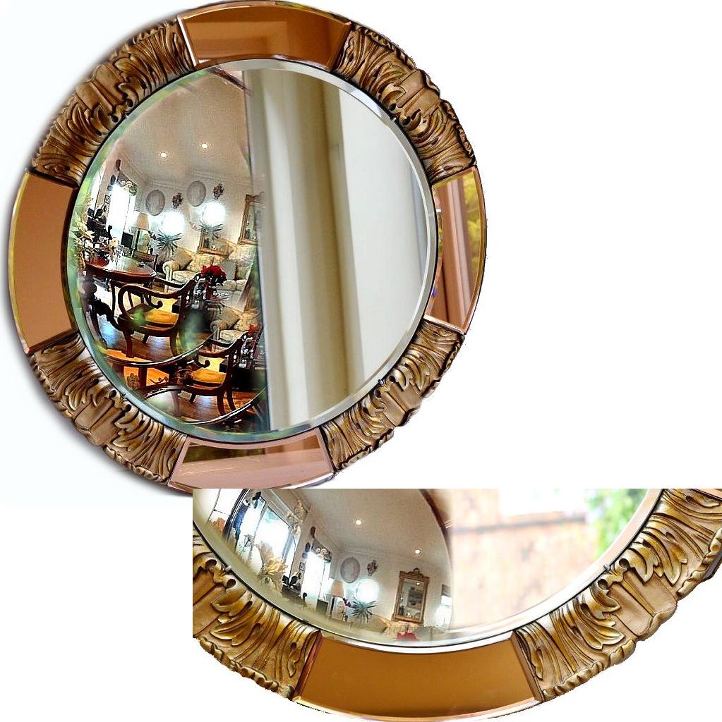 round bevelled edge mirror