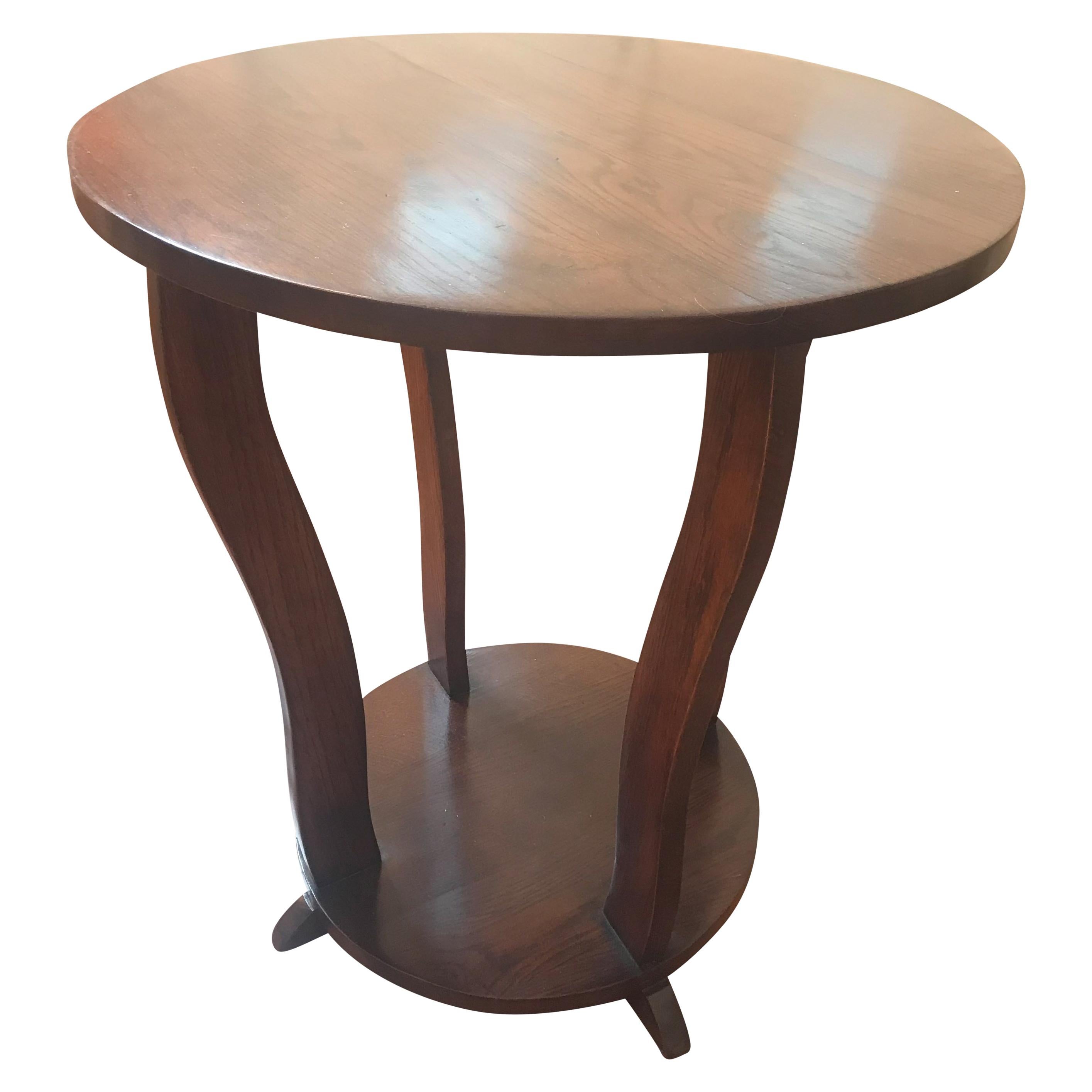 1930s Art Deco Round Table For Sale