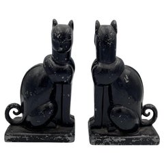 Sujetalibros Art Decó 1930 Gato sentado