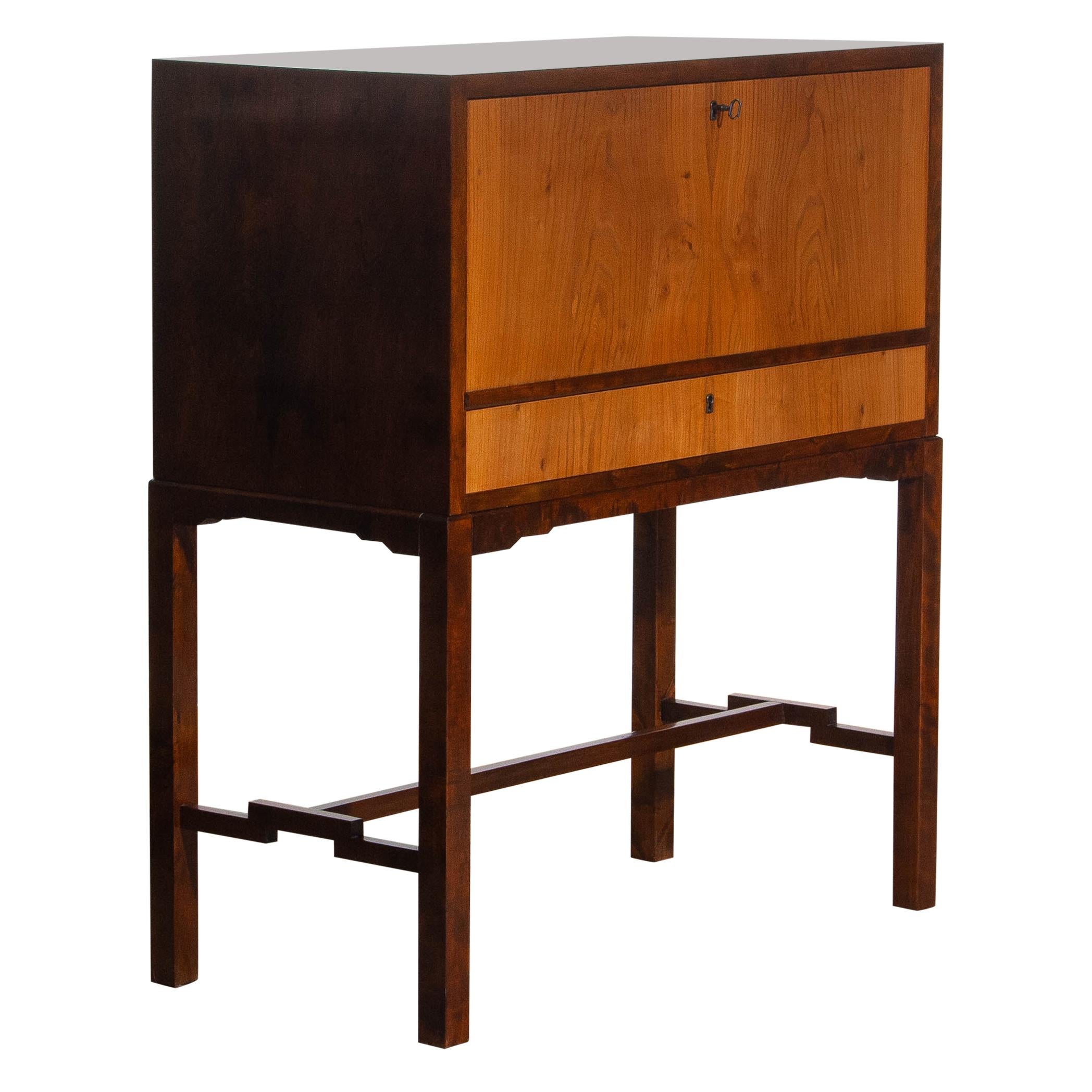 Mid-20th Century 1930s, Art Deco Secretaire Made by Nordiska Komaniet Stockholm, Sweden