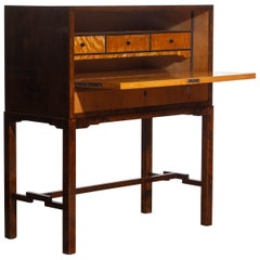 1930s, Art Deco Secretaire Made by Nordiska Komaniet Stockholm, Sweden